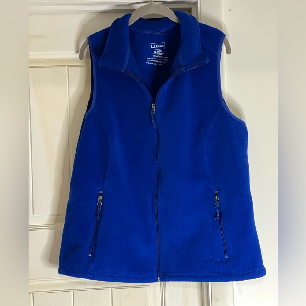 L.L. Bean Women's Royal Blue Zip-Up Vest